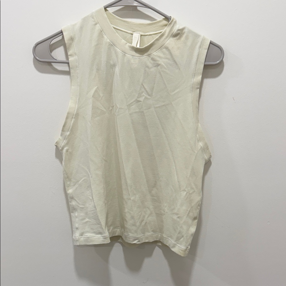 SKIMS Cream Muscle Tee
